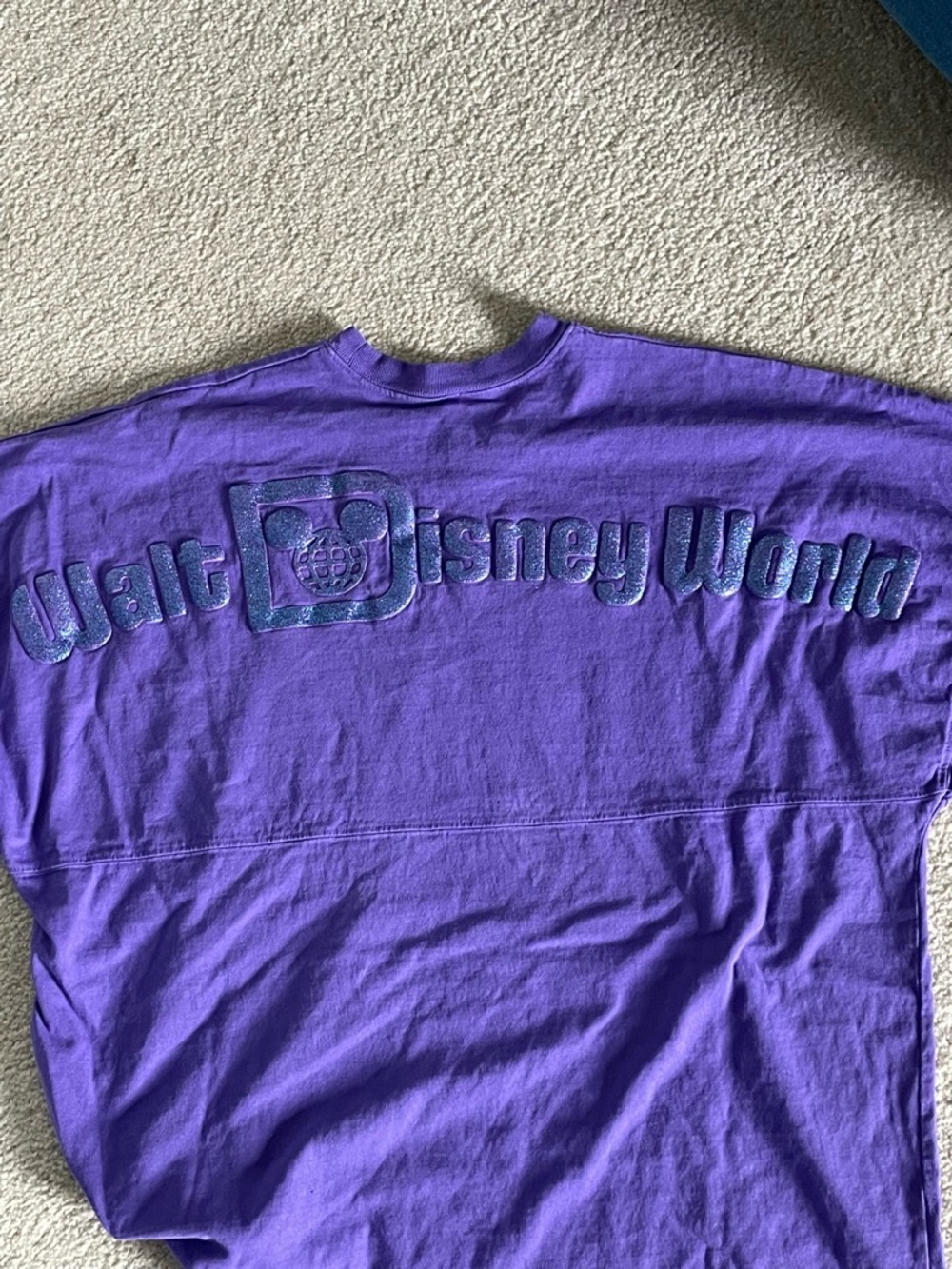 Walt Disney World Spirit Jersey Purple Glitter Sweatshirt Size M 54412 - Picture 10 of 15